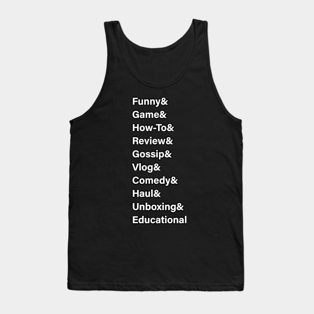 VIDEO CONTENT Tank Top by encip